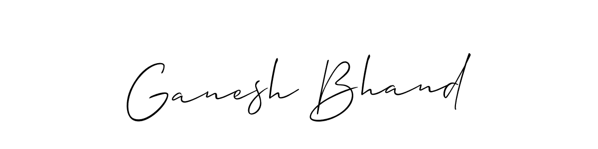 if you are searching for the best signature style for your name Ganesh Bhand. so please give up your signature search. here we have designed multiple signature styles  using Allison_Script. Ganesh Bhand signature style 2 images and pictures png