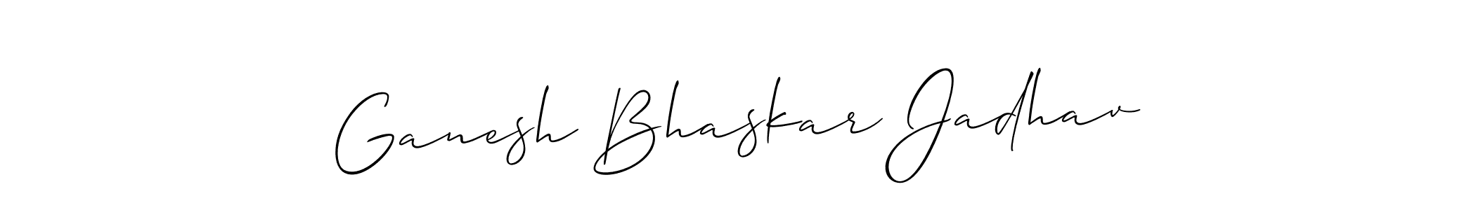 Similarly Allison_Script is the best handwritten signature design. Signature creator online .You can use it as an online autograph creator for name Ganesh Bhaskar Jadhav. Ganesh Bhaskar Jadhav signature style 2 images and pictures png