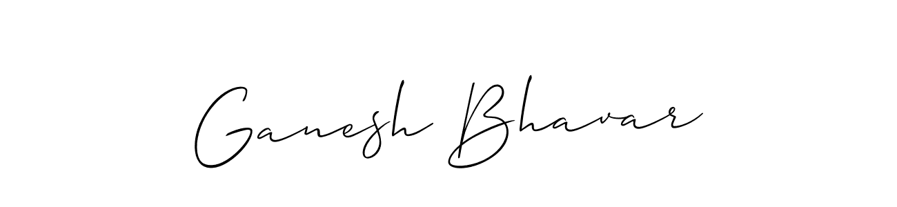 Also we have Ganesh Bhavar name is the best signature style. Create professional handwritten signature collection using Allison_Script autograph style. Ganesh Bhavar signature style 2 images and pictures png