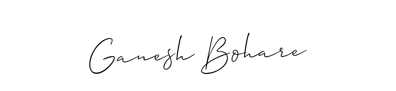 Ganesh Bohare stylish signature style. Best Handwritten Sign (Allison_Script) for my name. Handwritten Signature Collection Ideas for my name Ganesh Bohare. Ganesh Bohare signature style 2 images and pictures png