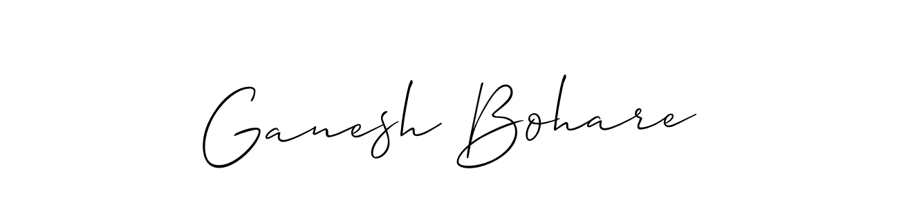 Design your own signature with our free online signature maker. With this signature software, you can create a handwritten (Allison_Script) signature for name Ganesh Bohare. Ganesh Bohare signature style 2 images and pictures png