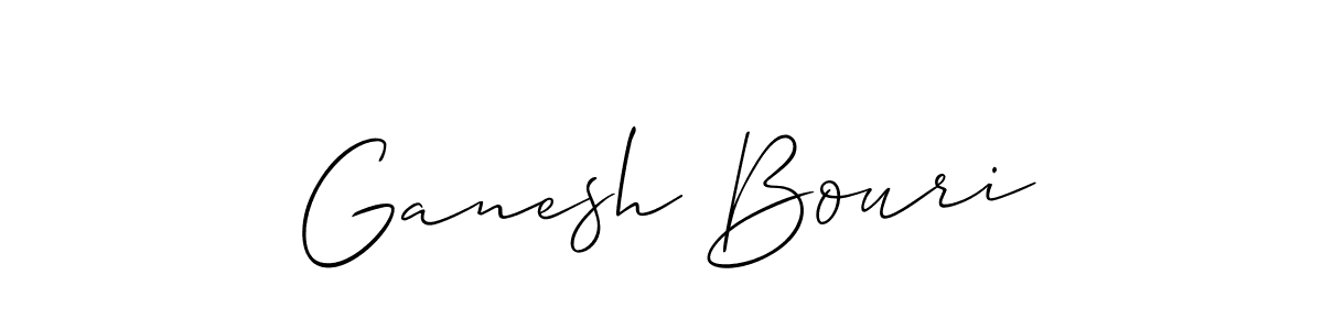 Ganesh Bouri stylish signature style. Best Handwritten Sign (Allison_Script) for my name. Handwritten Signature Collection Ideas for my name Ganesh Bouri. Ganesh Bouri signature style 2 images and pictures png