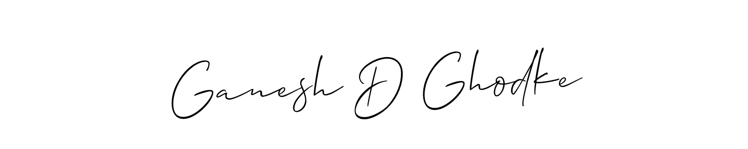 The best way (Allison_Script) to make a short signature is to pick only two or three words in your name. The name Ganesh D Ghodke include a total of six letters. For converting this name. Ganesh D Ghodke signature style 2 images and pictures png