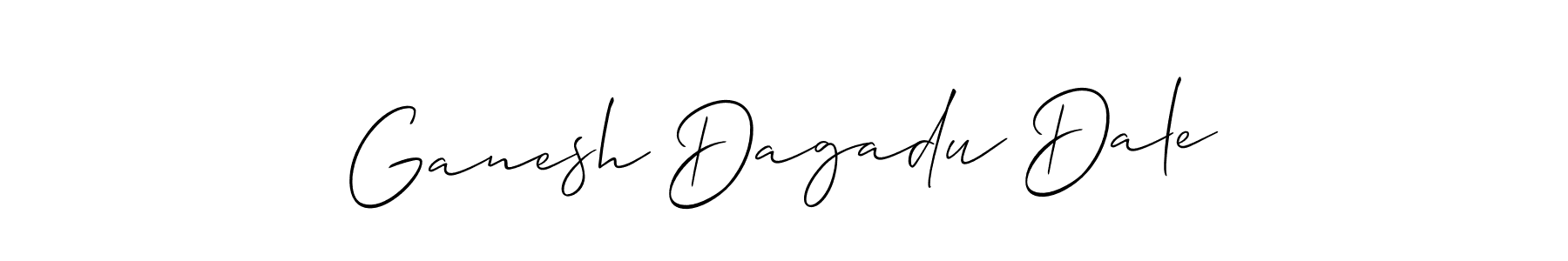 It looks lik you need a new signature style for name Ganesh Dagadu Dale. Design unique handwritten (Allison_Script) signature with our free signature maker in just a few clicks. Ganesh Dagadu Dale signature style 2 images and pictures png