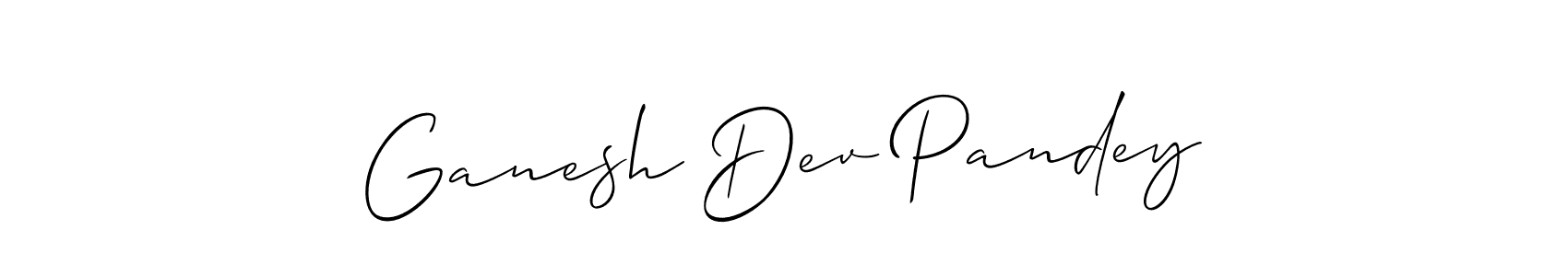 if you are searching for the best signature style for your name Ganesh Dev Pandey. so please give up your signature search. here we have designed multiple signature styles  using Allison_Script. Ganesh Dev Pandey signature style 2 images and pictures png