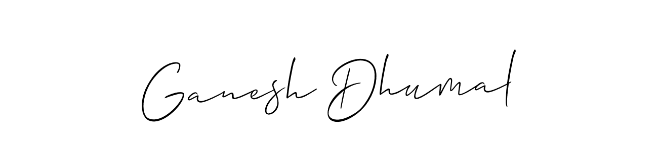 This is the best signature style for the Ganesh Dhumal name. Also you like these signature font (Allison_Script). Mix name signature. Ganesh Dhumal signature style 2 images and pictures png