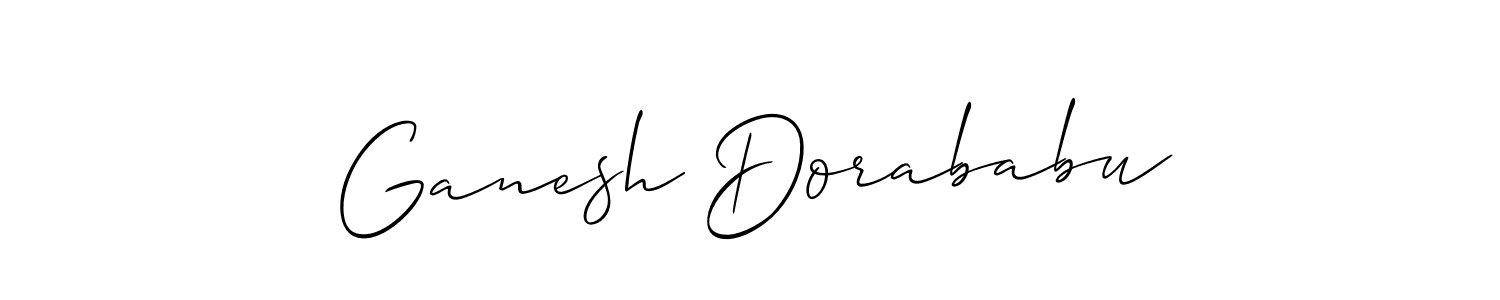 Ganesh Dorababu stylish signature style. Best Handwritten Sign (Allison_Script) for my name. Handwritten Signature Collection Ideas for my name Ganesh Dorababu. Ganesh Dorababu signature style 2 images and pictures png