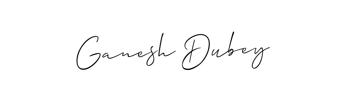 How to make Ganesh Dubey name signature. Use Allison_Script style for creating short signs online. This is the latest handwritten sign. Ganesh Dubey signature style 2 images and pictures png