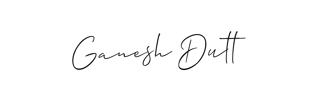 How to make Ganesh Dutt signature? Allison_Script is a professional autograph style. Create handwritten signature for Ganesh Dutt name. Ganesh Dutt signature style 2 images and pictures png