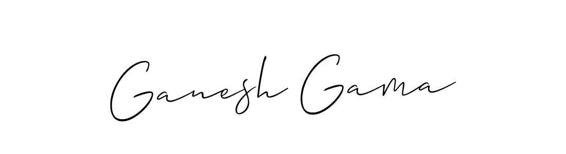 Best and Professional Signature Style for Ganesh Gama. Allison_Script Best Signature Style Collection. Ganesh Gama signature style 2 images and pictures png