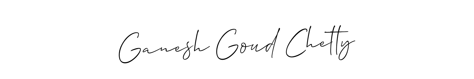 How to Draw Ganesh Goud Chetty signature style? Allison_Script is a latest design signature styles for name Ganesh Goud Chetty. Ganesh Goud Chetty signature style 2 images and pictures png