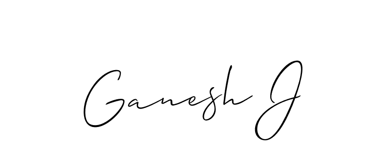 Best and Professional Signature Style for Ganesh J. Allison_Script Best Signature Style Collection. Ganesh J signature style 2 images and pictures png