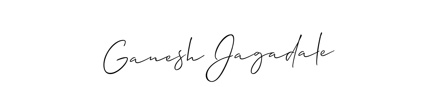 Make a beautiful signature design for name Ganesh Jagadale. With this signature (Allison_Script) style, you can create a handwritten signature for free. Ganesh Jagadale signature style 2 images and pictures png