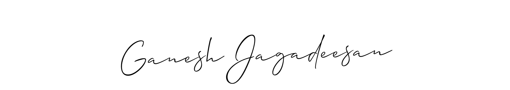Create a beautiful signature design for name Ganesh Jagadeesan. With this signature (Allison_Script) fonts, you can make a handwritten signature for free. Ganesh Jagadeesan signature style 2 images and pictures png