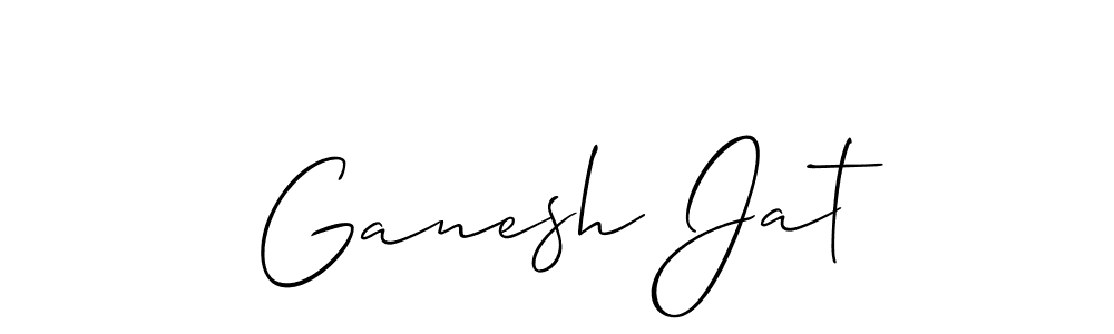 Ganesh Jat stylish signature style. Best Handwritten Sign (Allison_Script) for my name. Handwritten Signature Collection Ideas for my name Ganesh Jat. Ganesh Jat signature style 2 images and pictures png