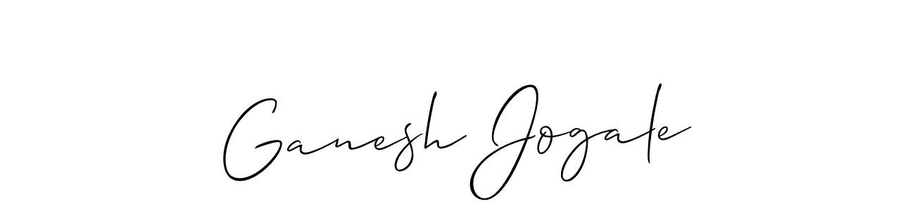 Design your own signature with our free online signature maker. With this signature software, you can create a handwritten (Allison_Script) signature for name Ganesh Jogale. Ganesh Jogale signature style 2 images and pictures png