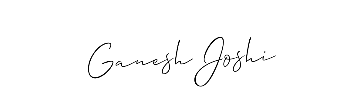 Also we have Ganesh Joshi name is the best signature style. Create professional handwritten signature collection using Allison_Script autograph style. Ganesh Joshi signature style 2 images and pictures png