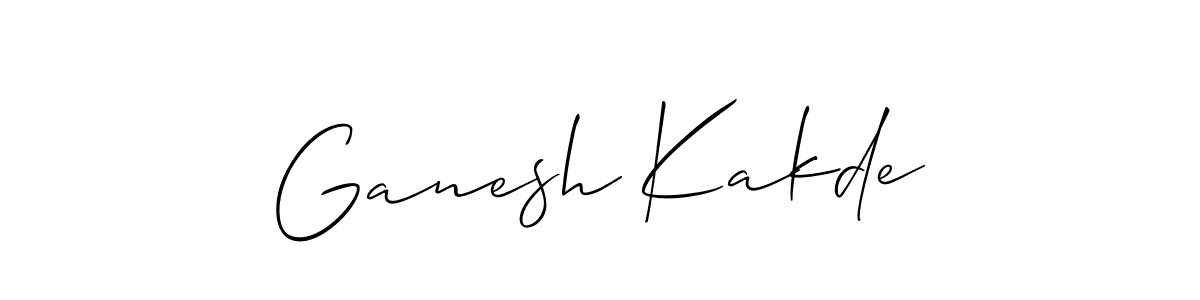 It looks lik you need a new signature style for name Ganesh Kakde. Design unique handwritten (Allison_Script) signature with our free signature maker in just a few clicks. Ganesh Kakde signature style 2 images and pictures png