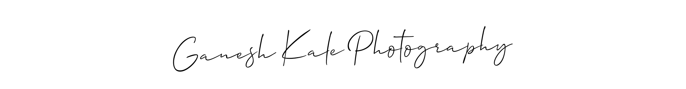 How to make Ganesh Kale Photography name signature. Use Allison_Script style for creating short signs online. This is the latest handwritten sign. Ganesh Kale Photography signature style 2 images and pictures png