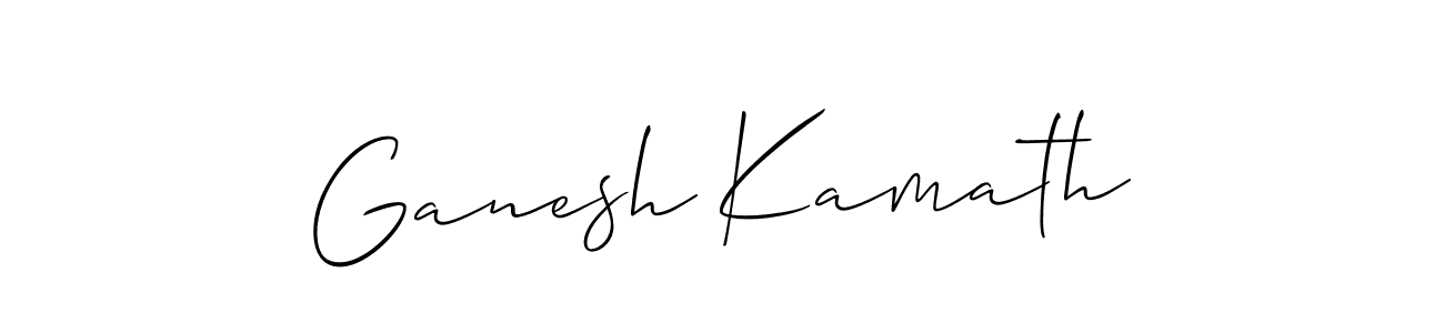 Best and Professional Signature Style for Ganesh Kamath. Allison_Script Best Signature Style Collection. Ganesh Kamath signature style 2 images and pictures png