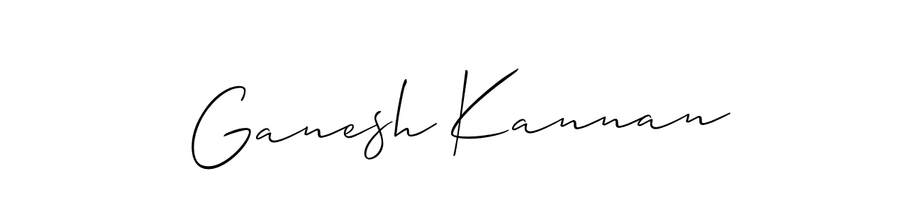 Ganesh Kannan stylish signature style. Best Handwritten Sign (Allison_Script) for my name. Handwritten Signature Collection Ideas for my name Ganesh Kannan. Ganesh Kannan signature style 2 images and pictures png