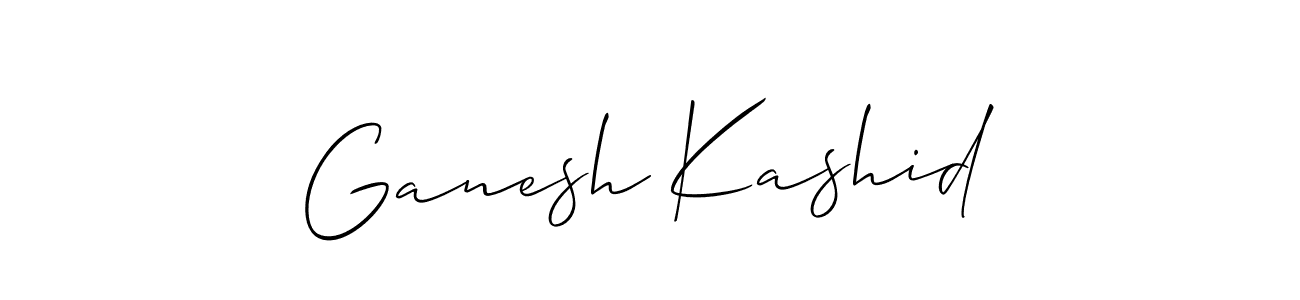 You should practise on your own different ways (Allison_Script) to write your name (Ganesh Kashid) in signature. don't let someone else do it for you. Ganesh Kashid signature style 2 images and pictures png