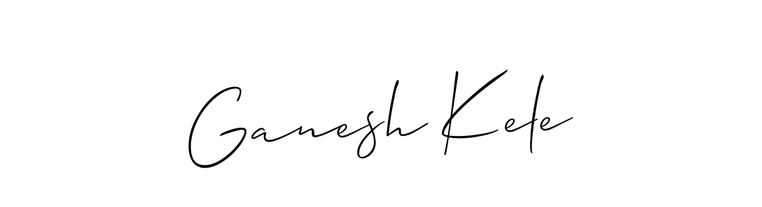 How to Draw Ganesh Kele signature style? Allison_Script is a latest design signature styles for name Ganesh Kele. Ganesh Kele signature style 2 images and pictures png