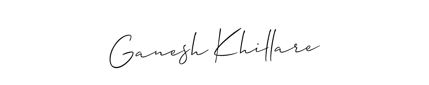 Once you've used our free online signature maker to create your best signature Allison_Script style, it's time to enjoy all of the benefits that Ganesh Khillare name signing documents. Ganesh Khillare signature style 2 images and pictures png