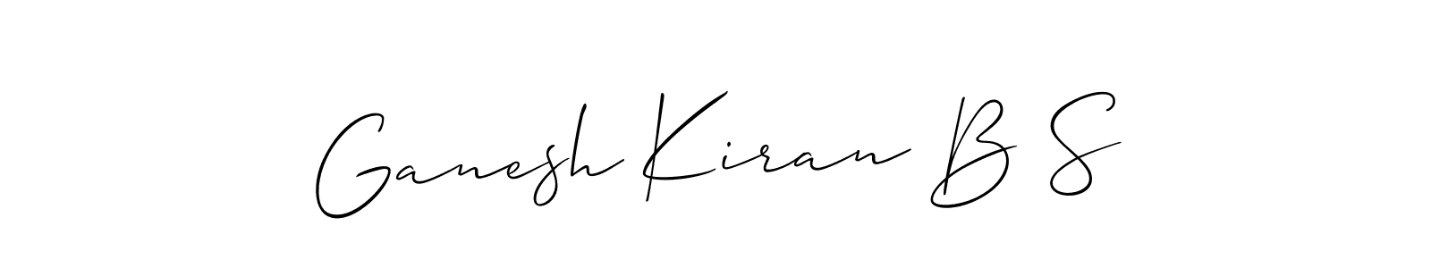 Best and Professional Signature Style for Ganesh Kiran B S. Allison_Script Best Signature Style Collection. Ganesh Kiran B S signature style 2 images and pictures png