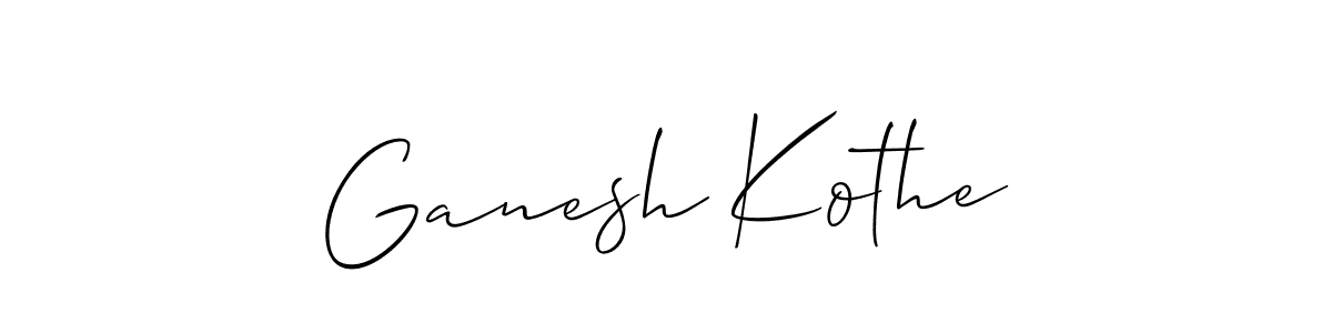 Create a beautiful signature design for name Ganesh Kothe. With this signature (Allison_Script) fonts, you can make a handwritten signature for free. Ganesh Kothe signature style 2 images and pictures png