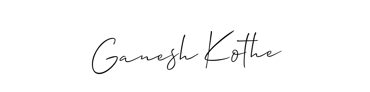 Also we have Ganesh Kothe name is the best signature style. Create professional handwritten signature collection using Allison_Script autograph style. Ganesh Kothe signature style 2 images and pictures png