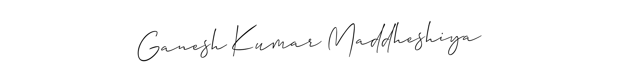 The best way (Allison_Script) to make a short signature is to pick only two or three words in your name. The name Ganesh Kumar Maddheshiya include a total of six letters. For converting this name. Ganesh Kumar Maddheshiya signature style 2 images and pictures png