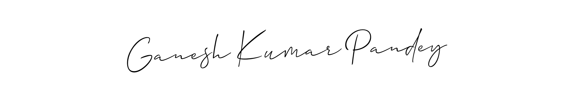 Also You can easily find your signature by using the search form. We will create Ganesh Kumar Pandey name handwritten signature images for you free of cost using Allison_Script sign style. Ganesh Kumar Pandey signature style 2 images and pictures png