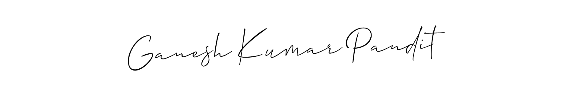 Similarly Allison_Script is the best handwritten signature design. Signature creator online .You can use it as an online autograph creator for name Ganesh Kumar Pandit. Ganesh Kumar Pandit signature style 2 images and pictures png