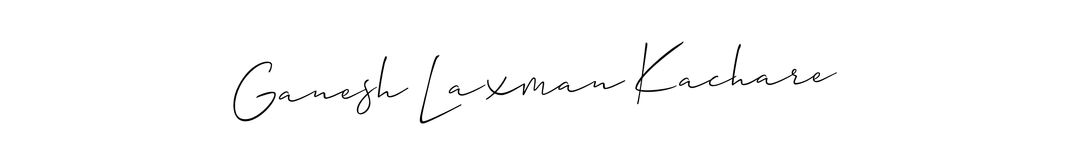 How to make Ganesh Laxman Kachare signature? Allison_Script is a professional autograph style. Create handwritten signature for Ganesh Laxman Kachare name. Ganesh Laxman Kachare signature style 2 images and pictures png