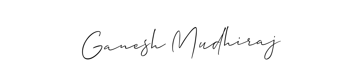 Best and Professional Signature Style for Ganesh Mudhiraj. Allison_Script Best Signature Style Collection. Ganesh Mudhiraj signature style 2 images and pictures png