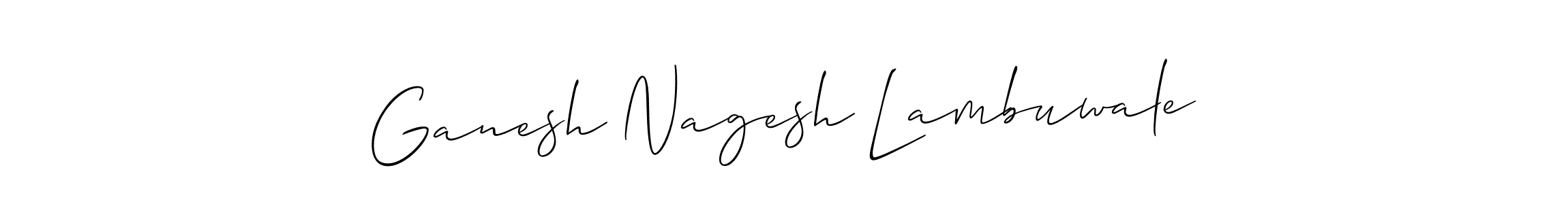 How to Draw Ganesh Nagesh Lambuwale signature style? Allison_Script is a latest design signature styles for name Ganesh Nagesh Lambuwale. Ganesh Nagesh Lambuwale signature style 2 images and pictures png