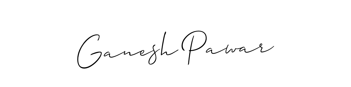 Best and Professional Signature Style for Ganesh Pawar. Allison_Script Best Signature Style Collection. Ganesh Pawar signature style 2 images and pictures png