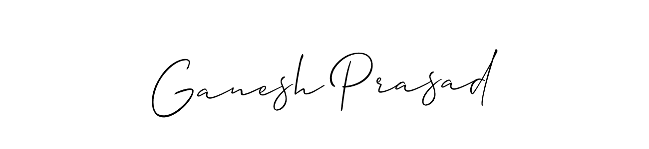 Make a beautiful signature design for name Ganesh Prasad. With this signature (Allison_Script) style, you can create a handwritten signature for free. Ganesh Prasad signature style 2 images and pictures png