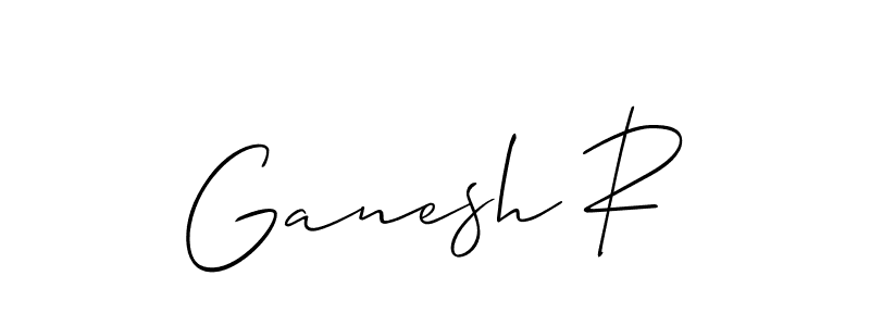 Similarly Allison_Script is the best handwritten signature design. Signature creator online .You can use it as an online autograph creator for name Ganesh R. Ganesh R signature style 2 images and pictures png