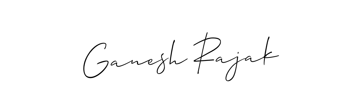 You should practise on your own different ways (Allison_Script) to write your name (Ganesh Rajak) in signature. don't let someone else do it for you. Ganesh Rajak signature style 2 images and pictures png