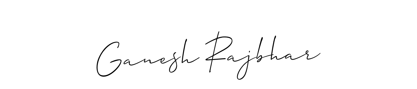 Similarly Allison_Script is the best handwritten signature design. Signature creator online .You can use it as an online autograph creator for name Ganesh Rajbhar. Ganesh Rajbhar signature style 2 images and pictures png