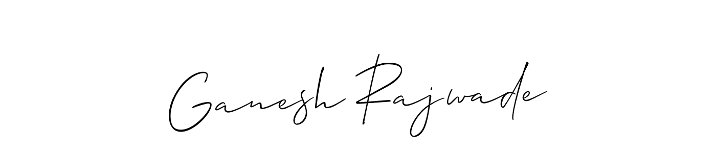 Use a signature maker to create a handwritten signature online. With this signature software, you can design (Allison_Script) your own signature for name Ganesh Rajwade. Ganesh Rajwade signature style 2 images and pictures png