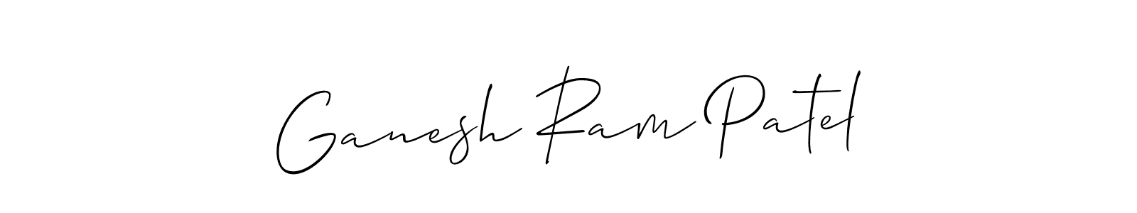 Also we have Ganesh Ram Patel name is the best signature style. Create professional handwritten signature collection using Allison_Script autograph style. Ganesh Ram Patel signature style 2 images and pictures png