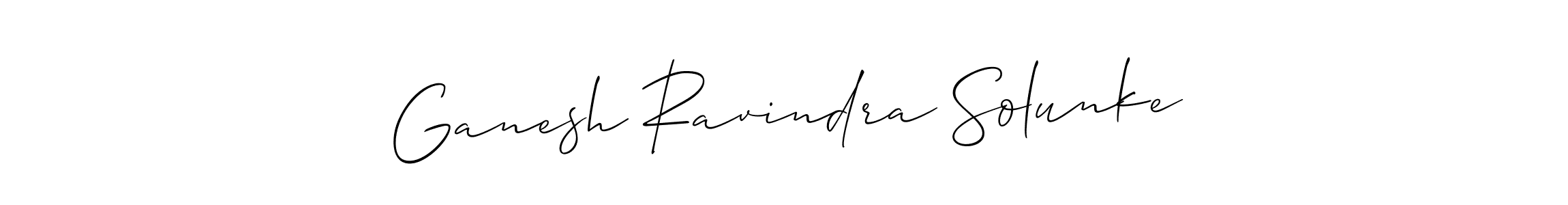 How to Draw Ganesh Ravindra Solunke signature style? Allison_Script is a latest design signature styles for name Ganesh Ravindra Solunke. Ganesh Ravindra Solunke signature style 2 images and pictures png