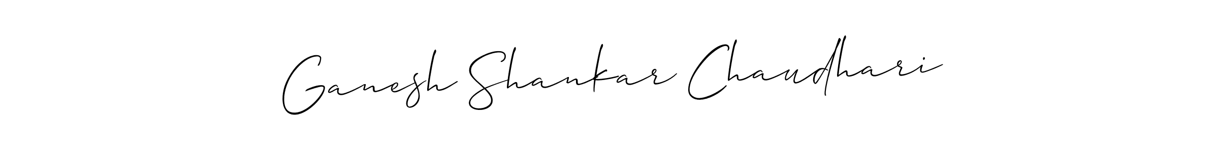 It looks lik you need a new signature style for name Ganesh Shankar Chaudhari. Design unique handwritten (Allison_Script) signature with our free signature maker in just a few clicks. Ganesh Shankar Chaudhari signature style 2 images and pictures png