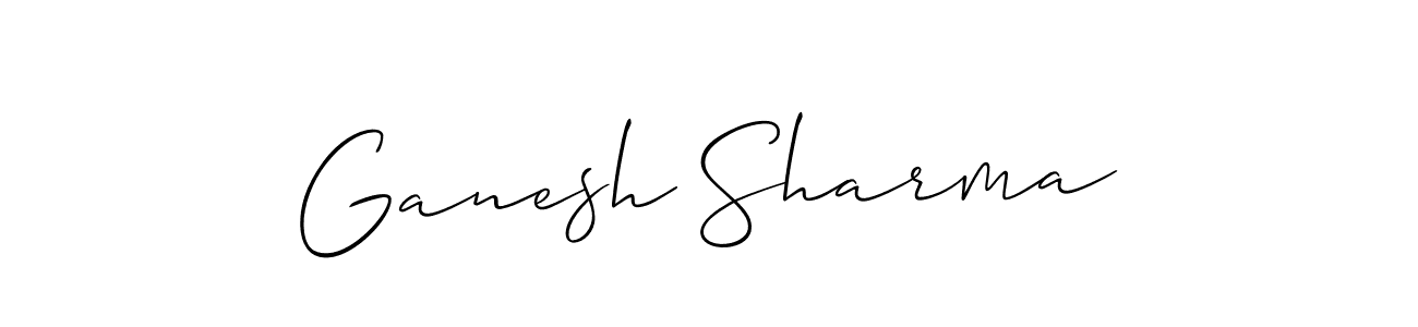 This is the best signature style for the Ganesh Sharma name. Also you like these signature font (Allison_Script). Mix name signature. Ganesh Sharma signature style 2 images and pictures png