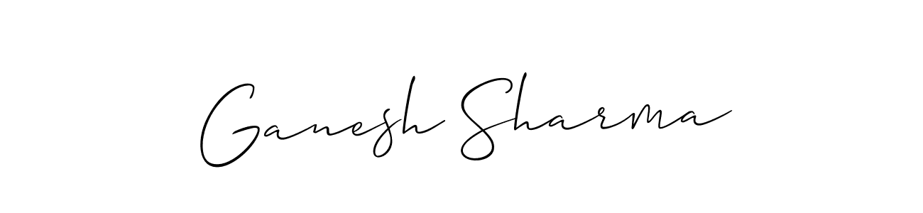 Ganesh Sharma stylish signature style. Best Handwritten Sign (Allison_Script) for my name. Handwritten Signature Collection Ideas for my name Ganesh Sharma. Ganesh Sharma signature style 2 images and pictures png