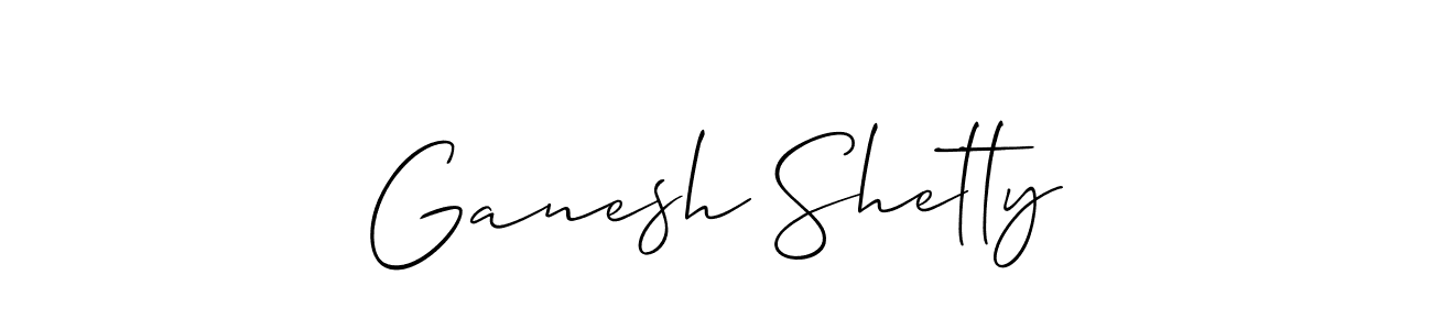 Best and Professional Signature Style for Ganesh Shetty. Allison_Script Best Signature Style Collection. Ganesh Shetty signature style 2 images and pictures png