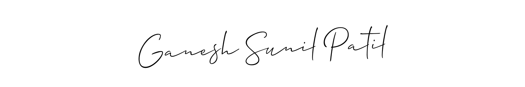 Design your own signature with our free online signature maker. With this signature software, you can create a handwritten (Allison_Script) signature for name Ganesh Sunil Patil. Ganesh Sunil Patil signature style 2 images and pictures png